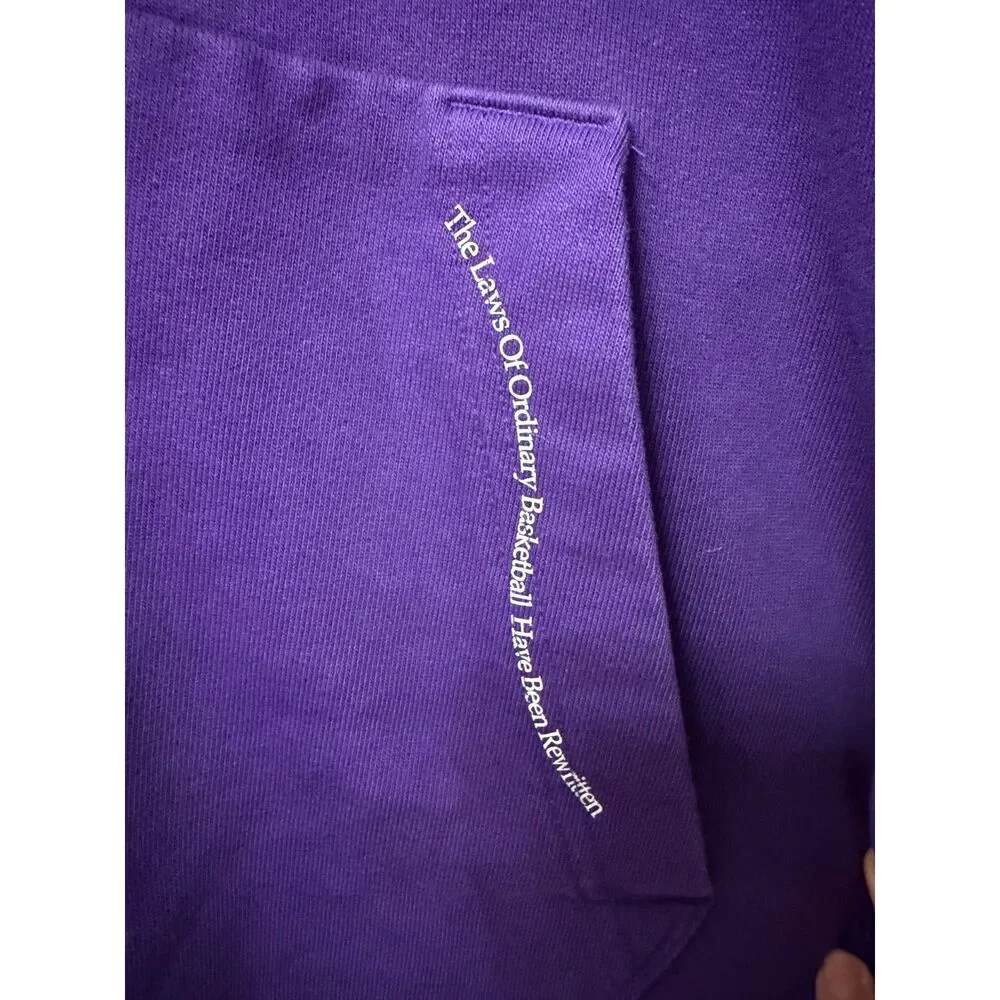 Nike Air Dri Fit Purple Rose Embroidered Graphic Hoodie Jacket L